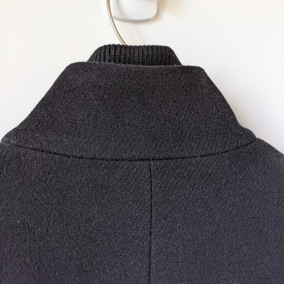 J. Crew Black Lodge Coat in Italian stadium-cloth wool, size 4 and NWT - Picture 5 of 11